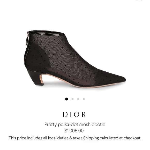🖤🖤Dior Polka dot Mesh Booties 🖤🖤 - Picture 12 of 12